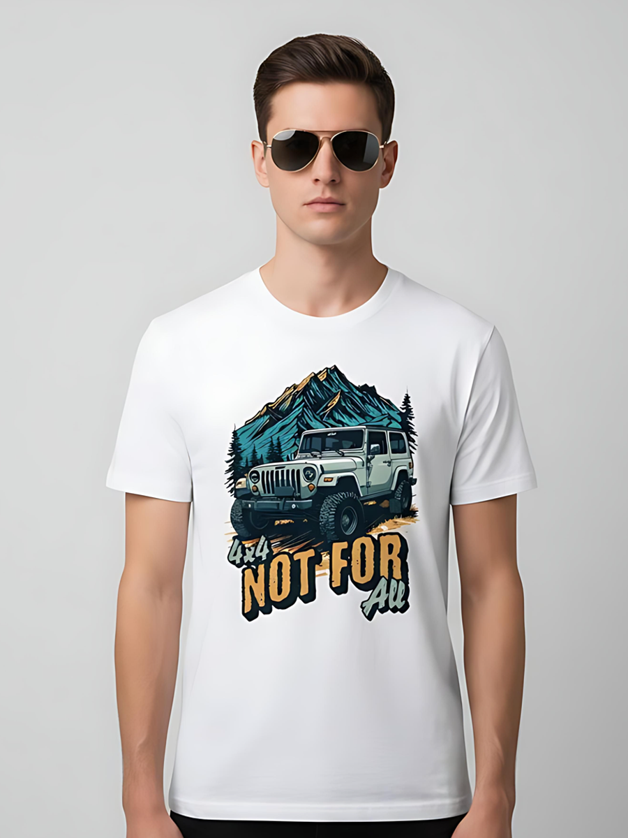 Off-Road Enthusiast T-Shirt | "4x4 Not For All" Adventure Graphic Tee