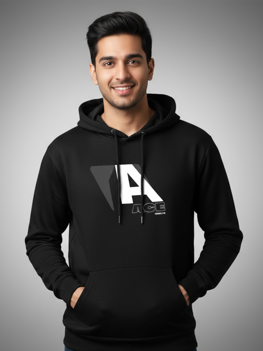 "ACE" Graphic Hoodie | 300 GSM Heavyweight Brushed Fleece Pullover