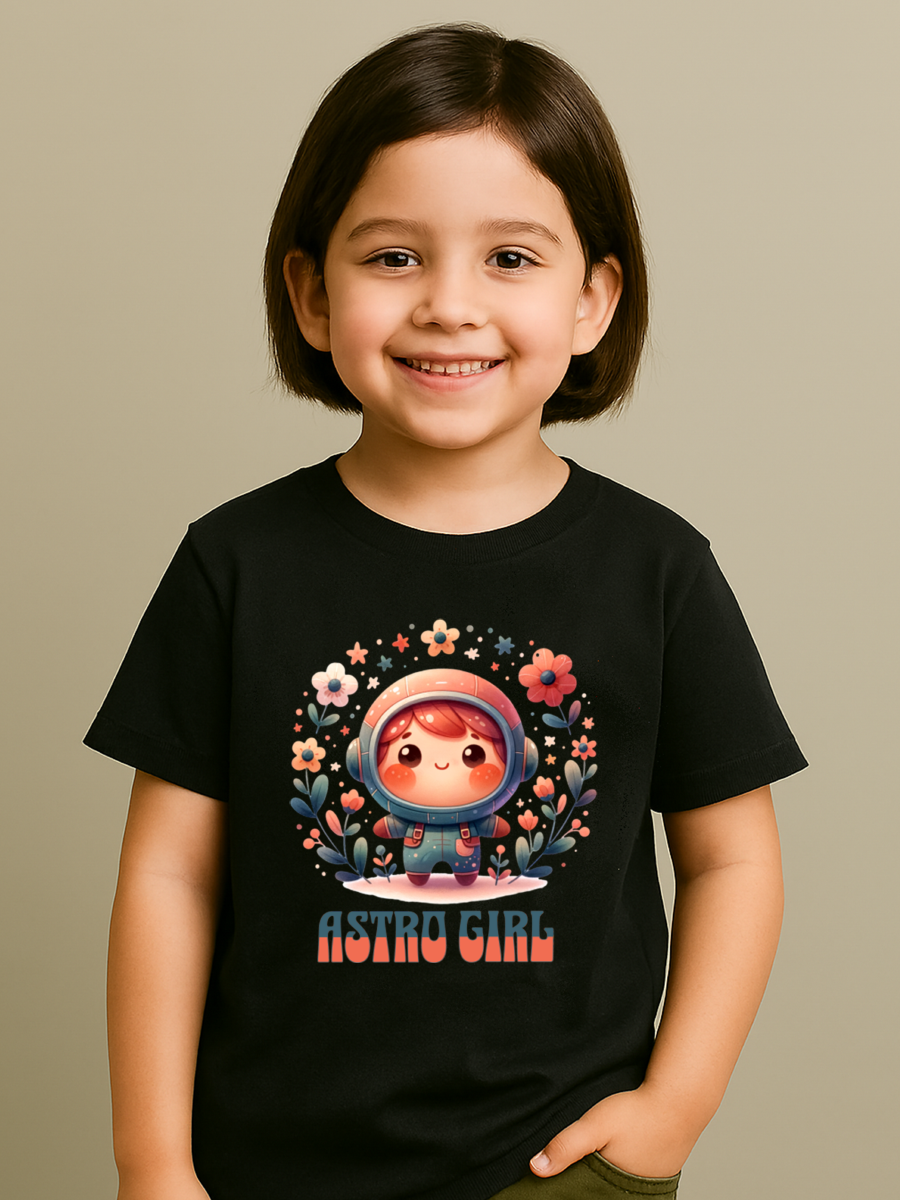 'Astro Girl' Kids Graphic Cotton T-Shirt (5–13 Yrs)
