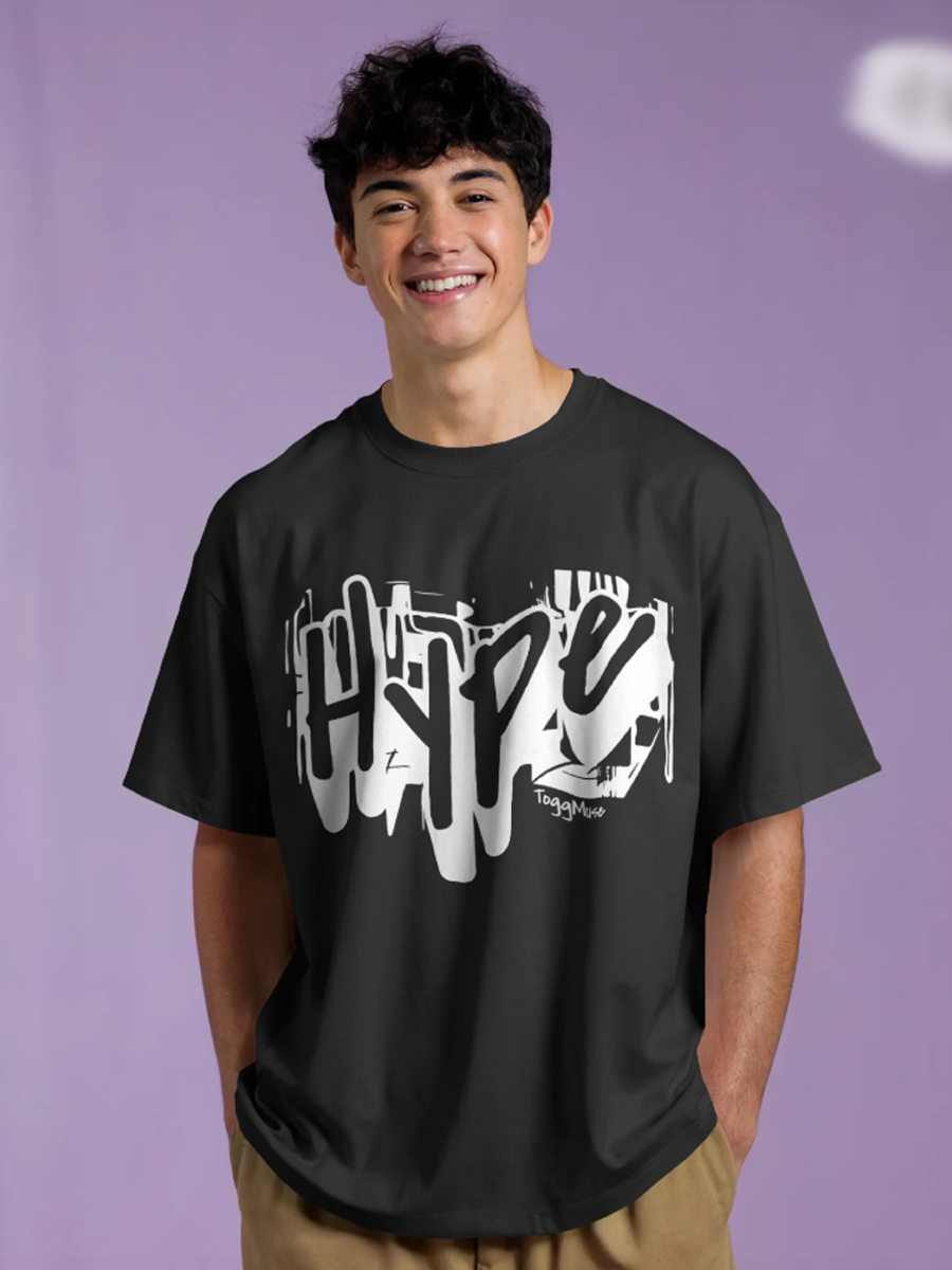 'Hype' Graffiti Series by ToggMuse | Unisex Oversize T-Shirt | 100% Cotton