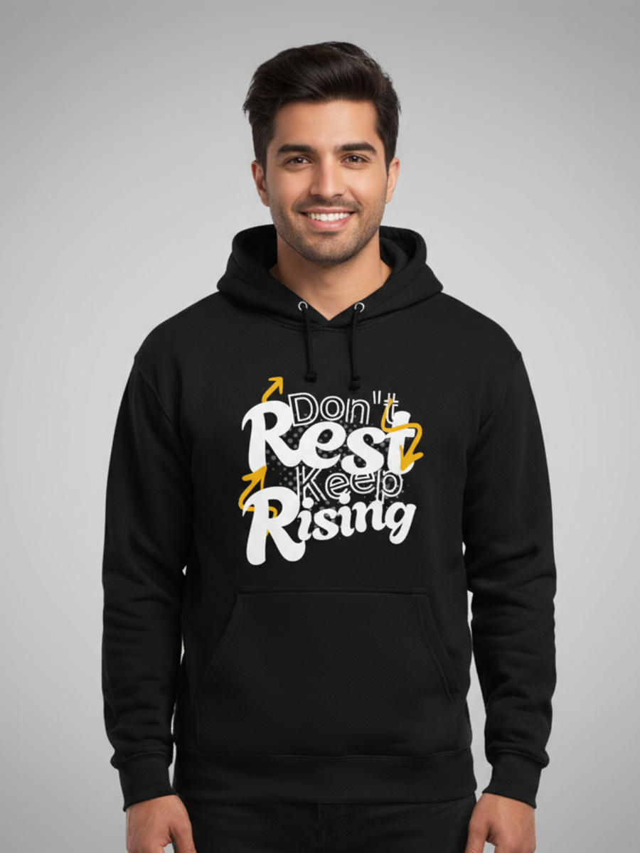 "Keep Rising" Hoodie | 300 GSM Heavyweight Motivational Pullover
