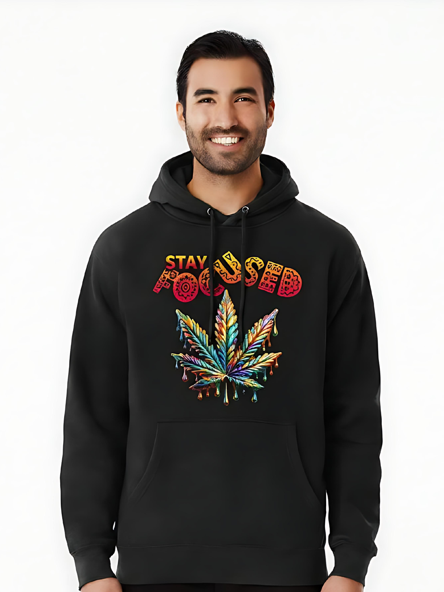 "Stay Focused" Hoodie | 300 GSM Heavyweight Motivational Pullover