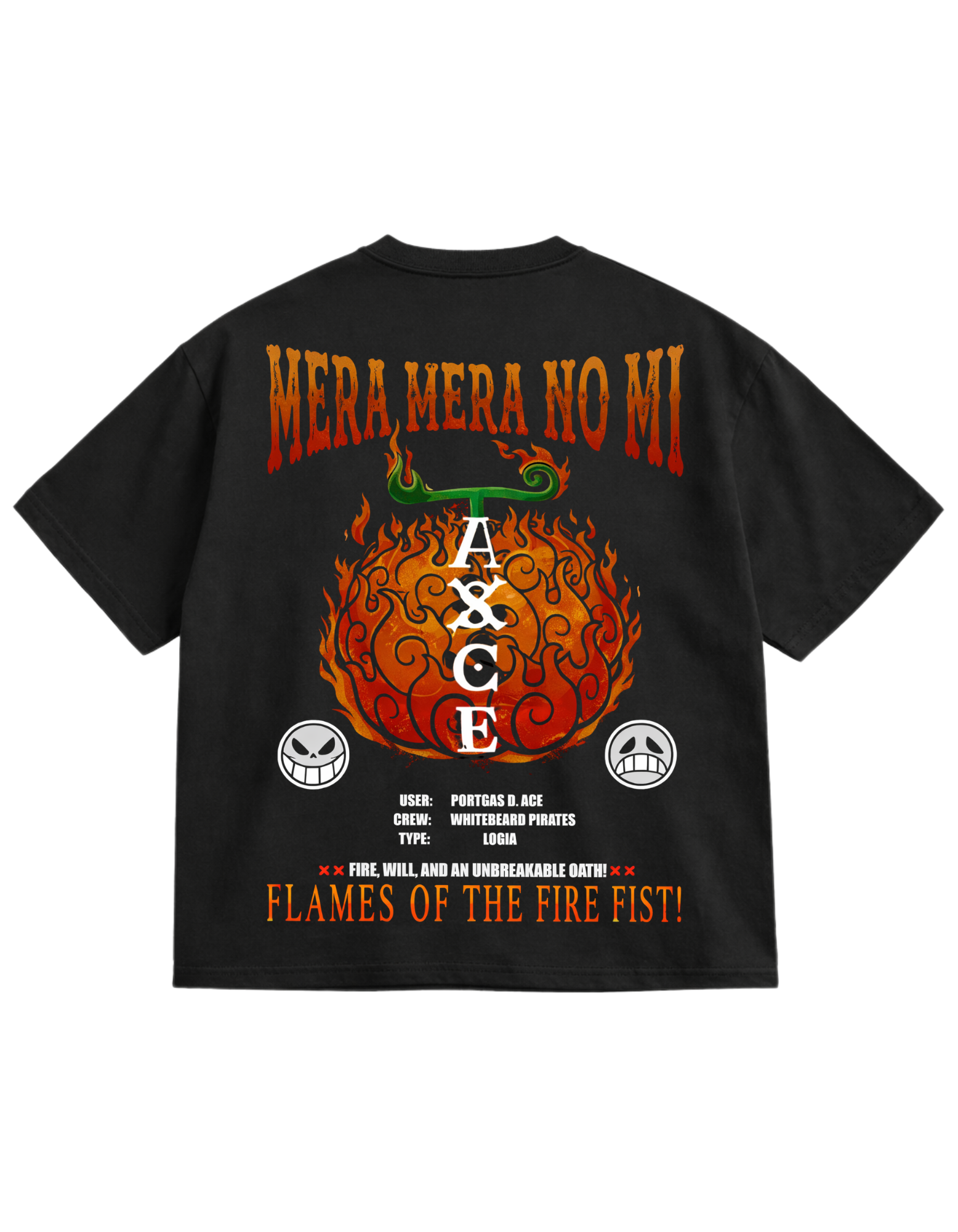 One Piece - Mera Mera Oversized T-Shirt