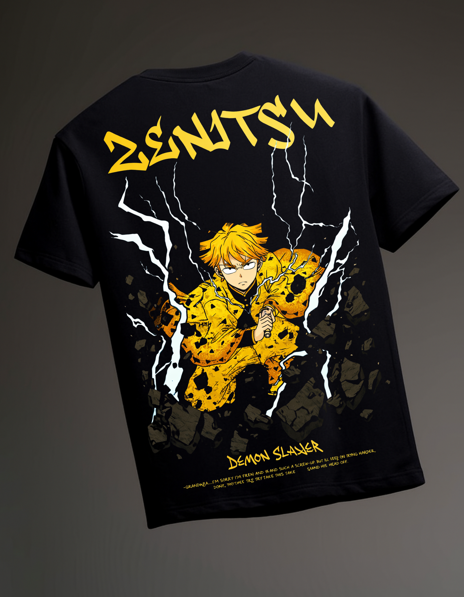 Zenitsu thunder Oversized T-Shirt