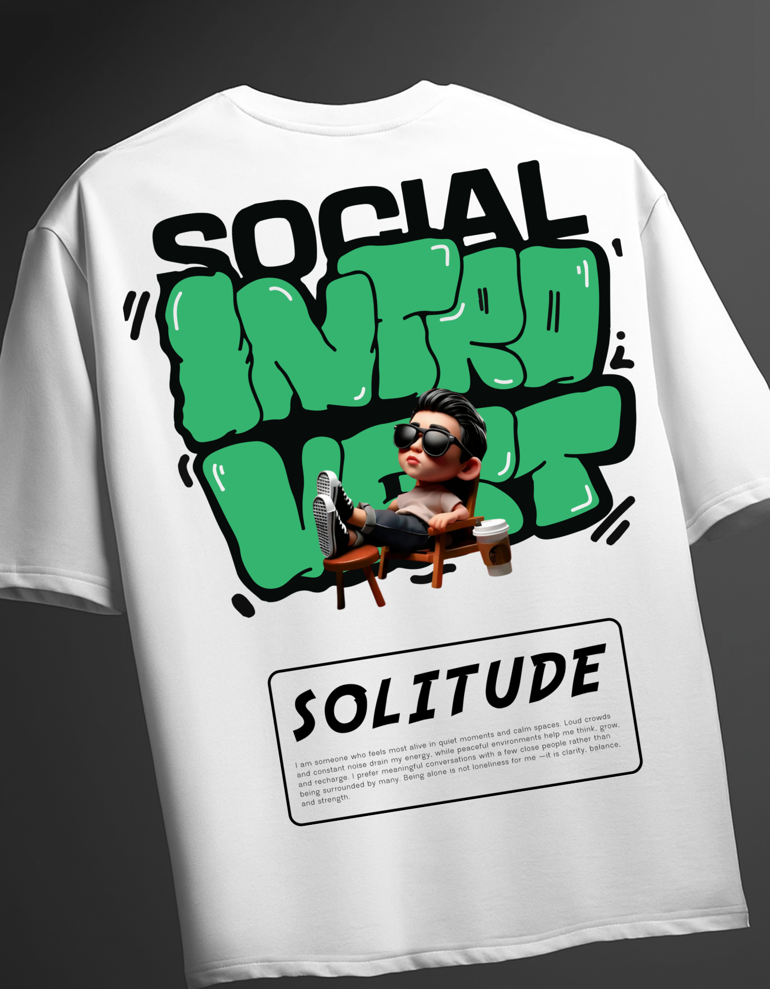 Soclal Solitude Oversized T-Shirt