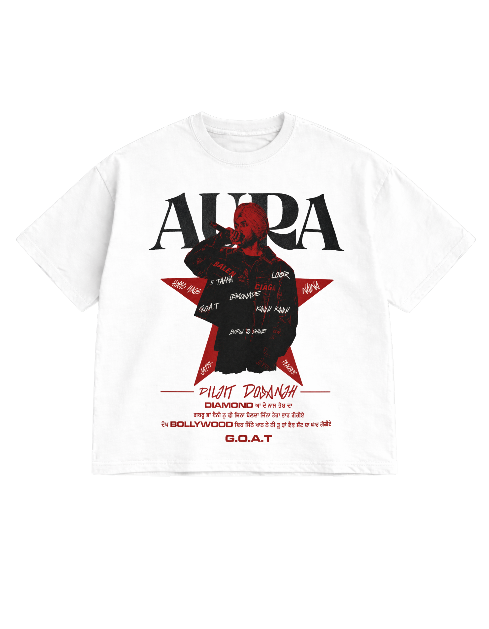 AURA Diljit Dosanjh Oversized T-shirt