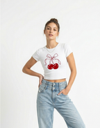 Cherries Crop Top