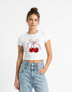 Cherries Crop Top