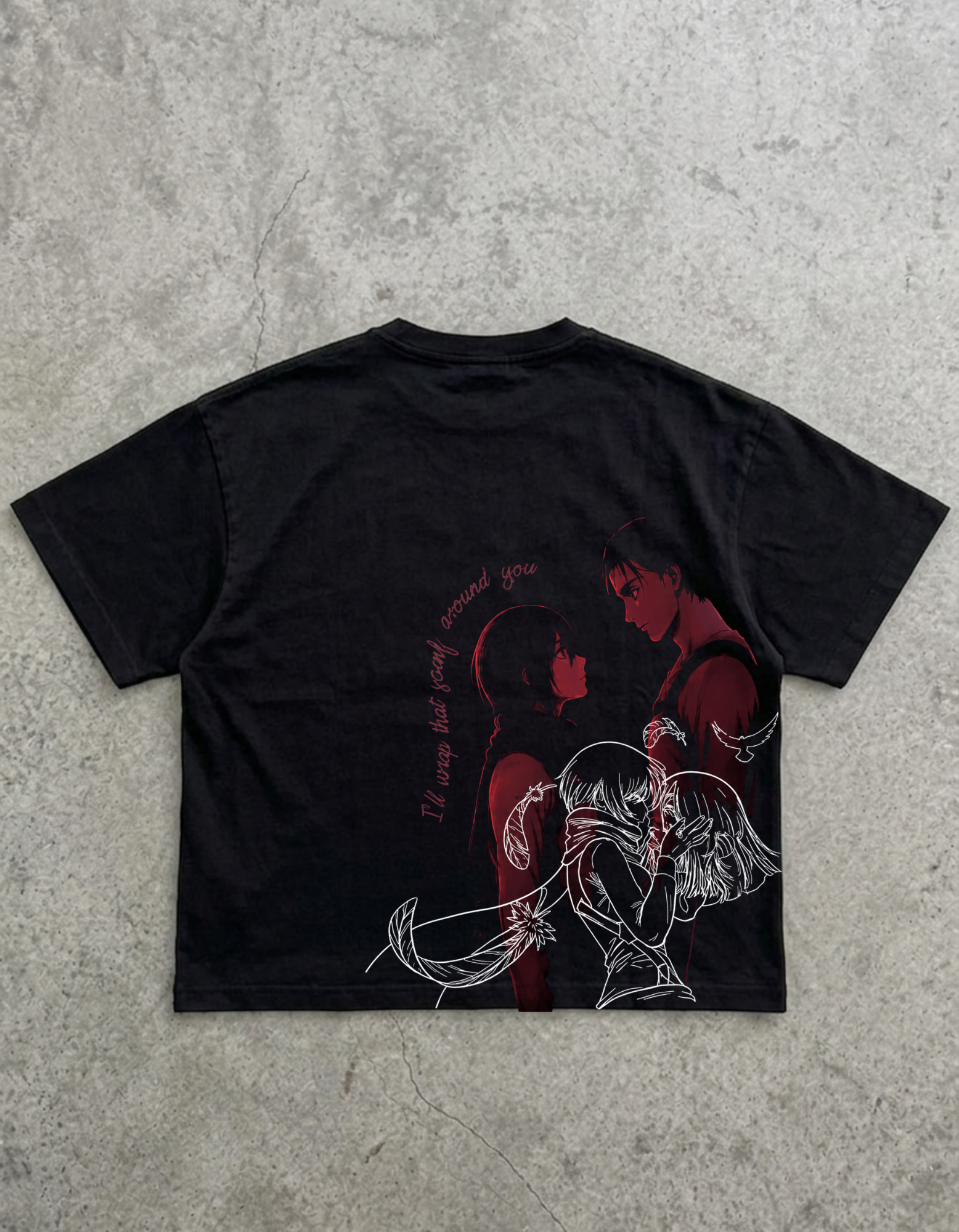 Eren Yeager Mikasa Oversized T-Shirt