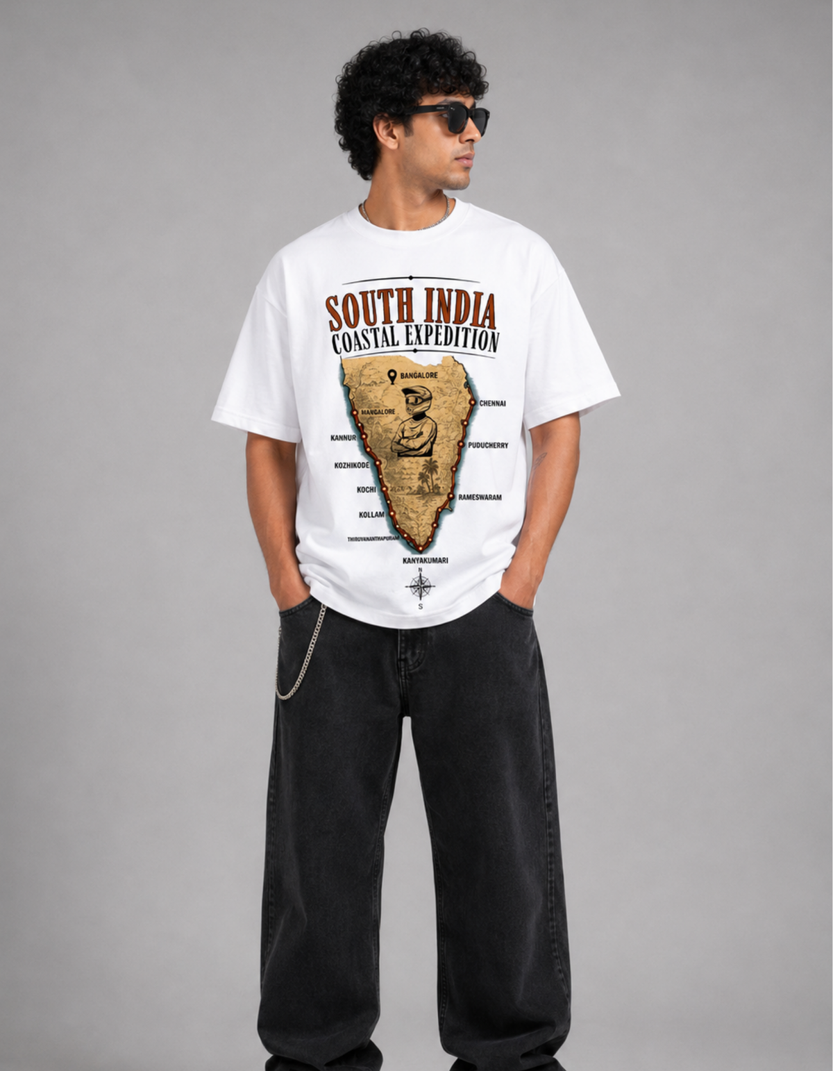 SOUTH INDIA COASTAL Oversize T-shirt
