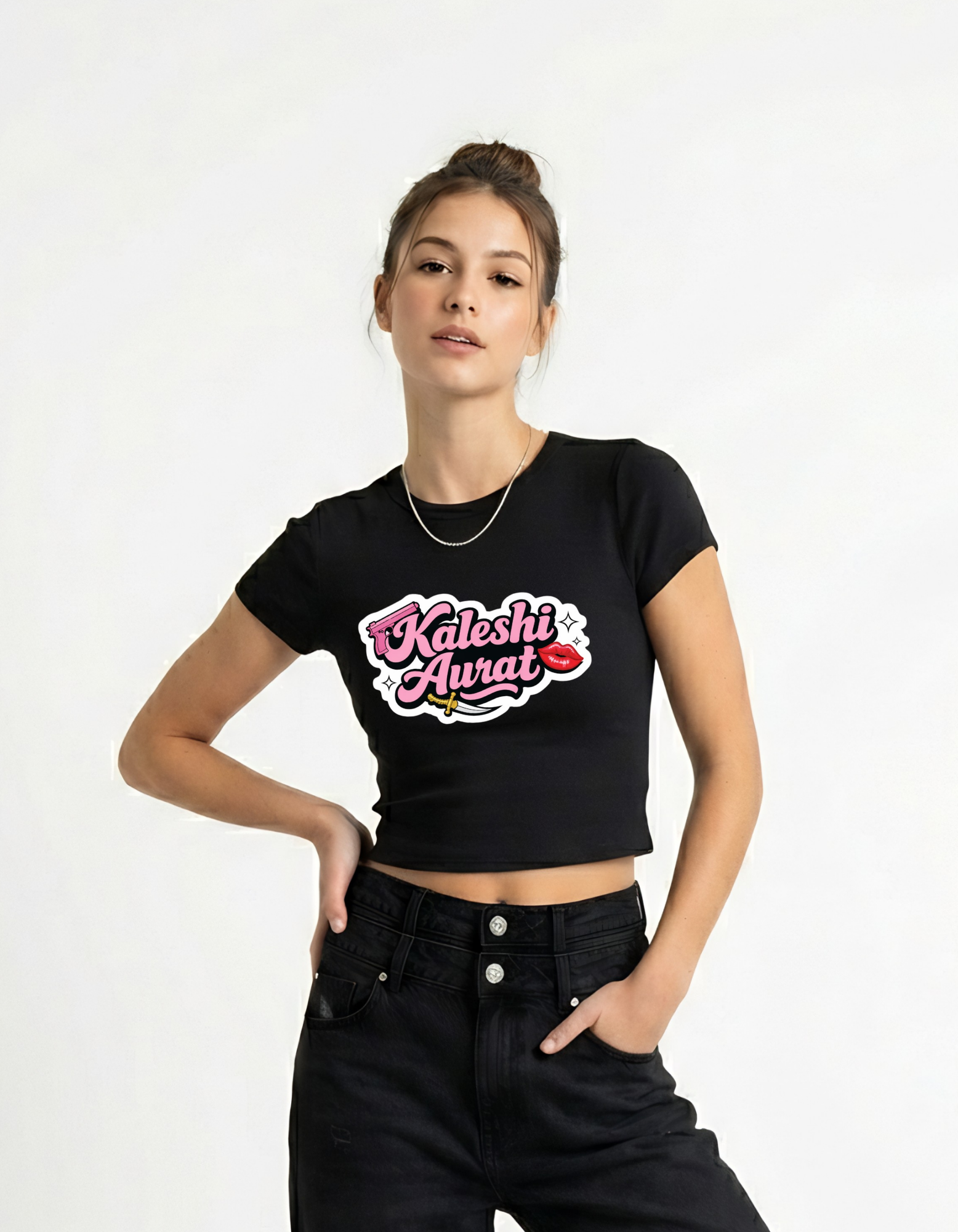 Kaleshi Aurat Crop Top