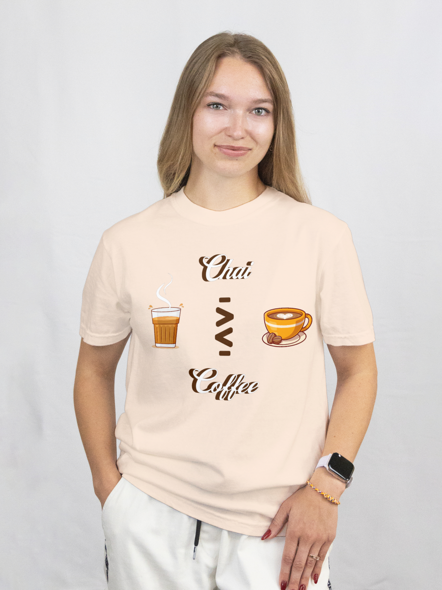 Chai Over Coffee T-Shirt – Unisex Graphic Tee | 100% Cotton