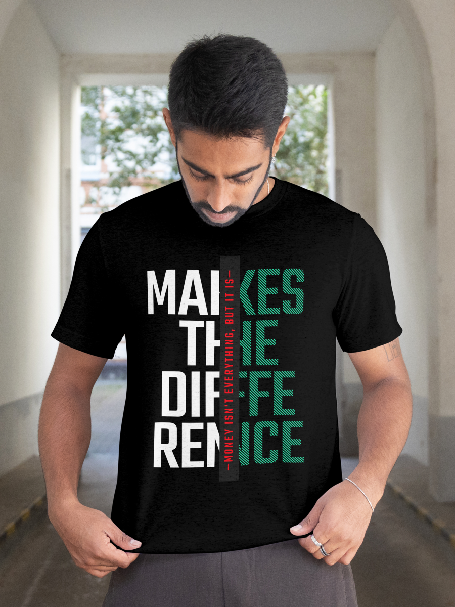 "Make the Difference” Motivational Quote T-Shirt – Unisex Classic Cotton T-shirt