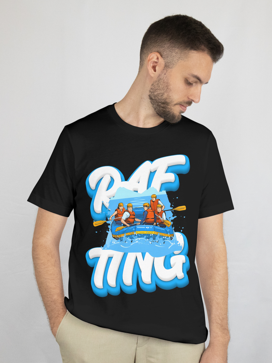 River Rafting Adventure T-Shirt by ToogMuse – Unisex Outdoor Sports Graphic Tee | 100% Cotton