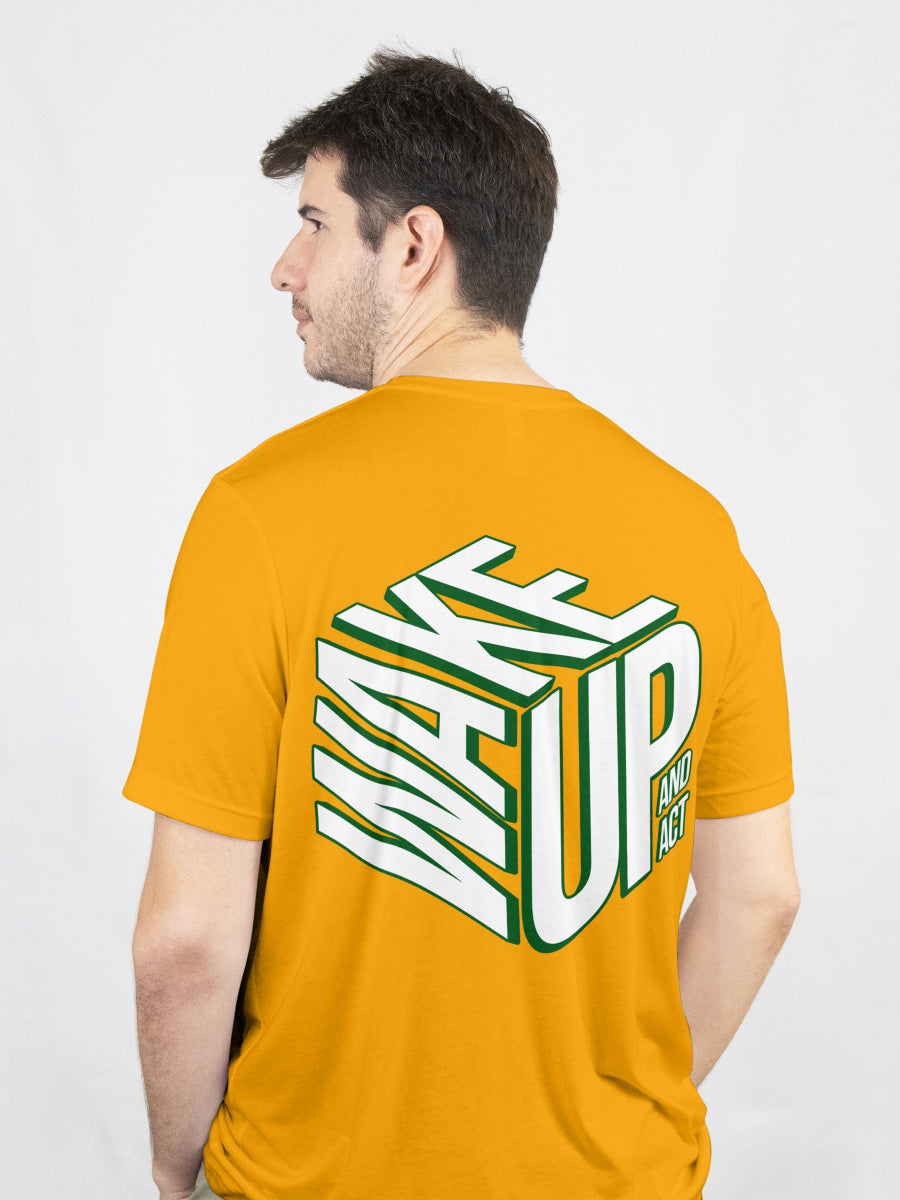 Wake Up and Act Graffiti Streetwear T-Shirt – Unisex Oversized Urban Style Tee by ToggMuse